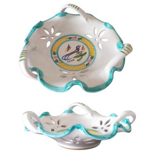 Portacioccolatini traforato con manici 20 cm